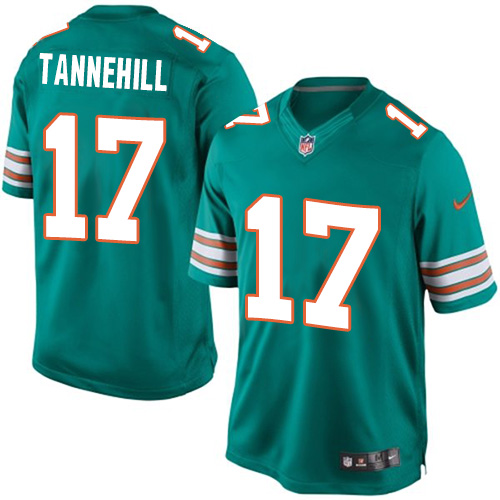 Youth Limited Ryan Tannehill Nike Jersey Aqua Green Alternate - #17 NFL Miami Dolphins